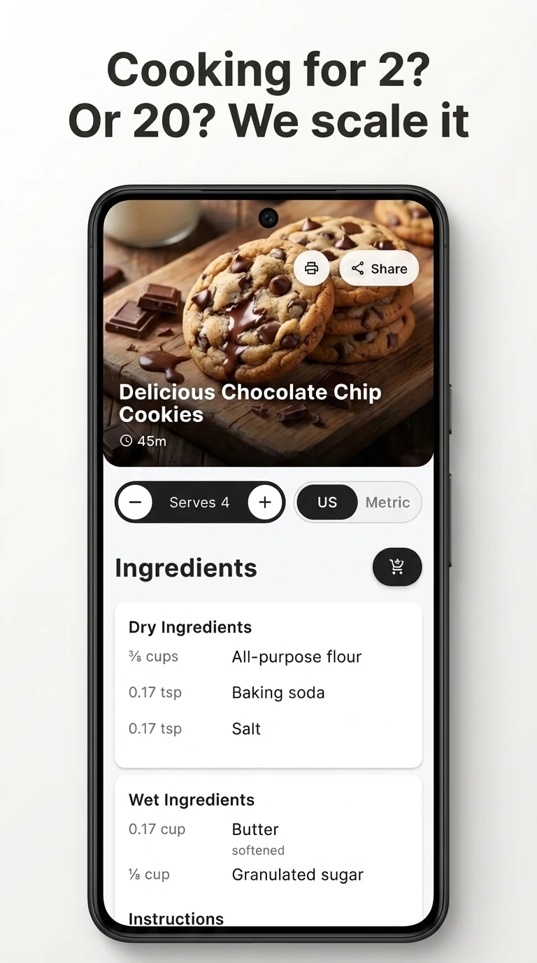 Recipe organizer: Recipe Bro screenshot