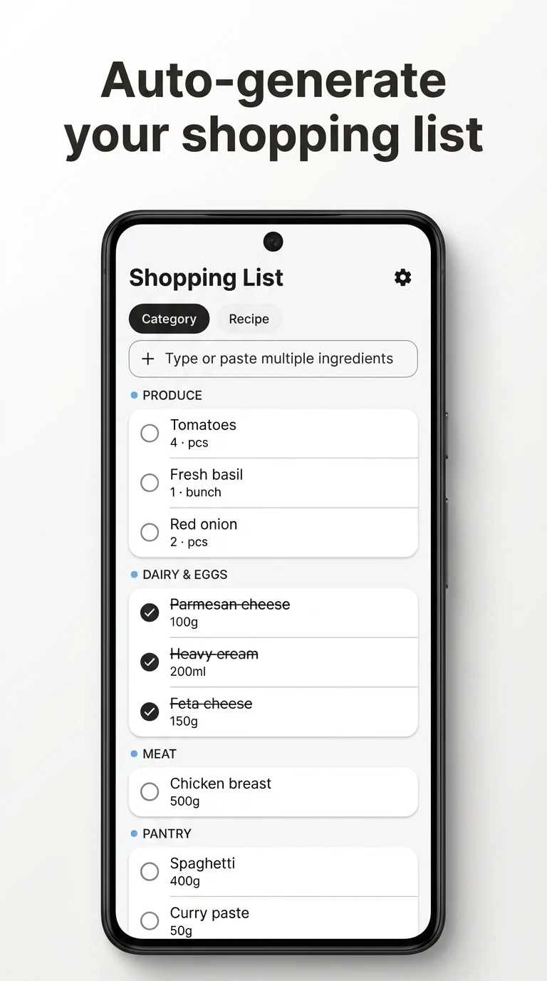 Recipe organizer: Recipe Bro screenshot